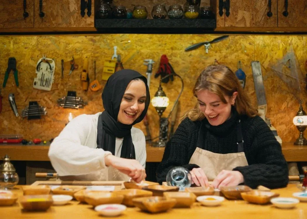 Traditional Turkish Mosaic Lamp Workshop with Snacks